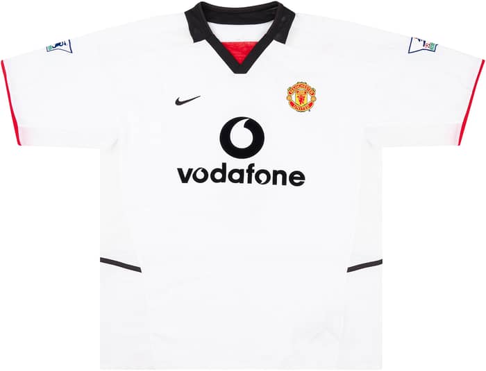 2002-03 Manchester United Match Issue Away Shirt Butt #8