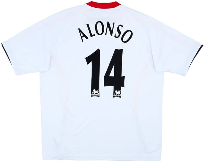 Camiseta de visitante del Liverpool 2005-06 Alonso #14 - 9/10 - (XL)