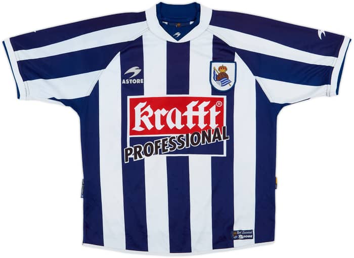 2002-03 Real Sociedad Home Shirt - 9/10 - (S)