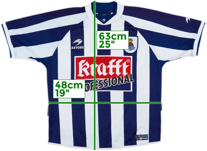 2002-03 Real Sociedad Home Shirt - 9/10 - (S)