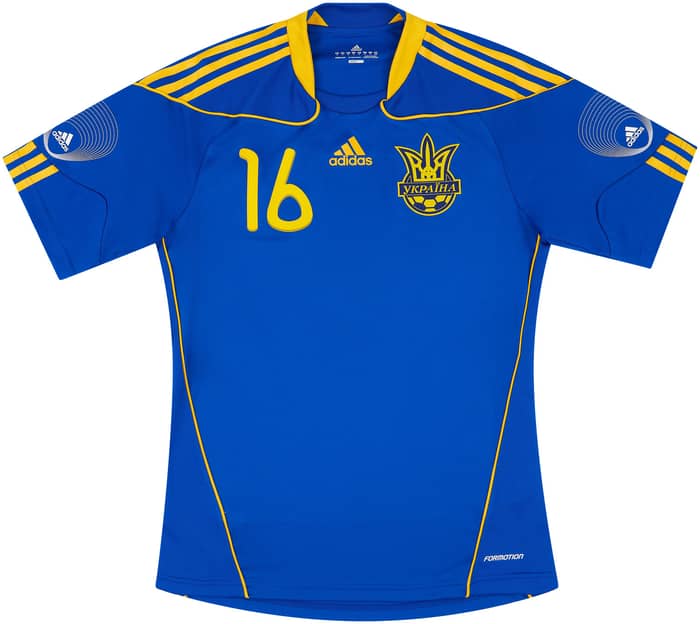 2010-11 Ukraine Match Issue Away Shirt Moroziuk #16