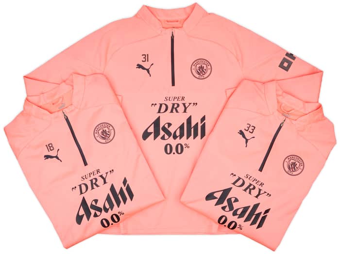 2023-24 Manchester City Player Issue 1/4 Zip Rain Top # - 3/10 - (L)