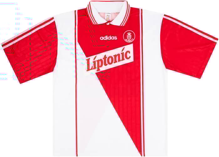 1996-97 Monaco Match Issue UEFA Cup Home Shirt Petersen #20