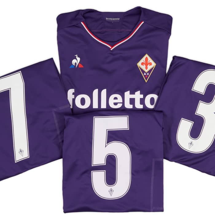 2017-18 Fiorentina Match Issue Home Shirt # - 7/10