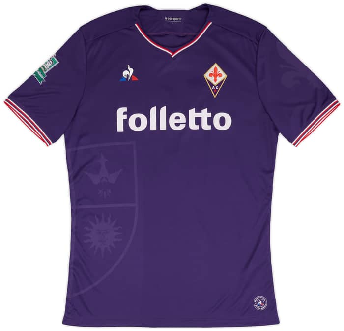 2017-18 Fiorentina Match Issue Home Shirt # - 7/10