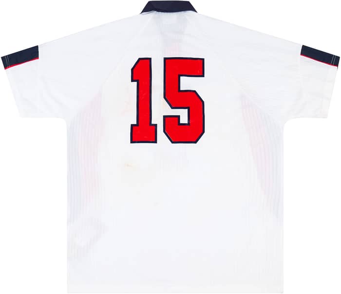 1997-99 England Match Issue Home Shirt #15 (Butt)