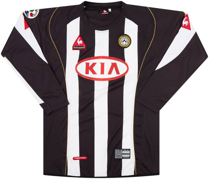 2004-05 Udinese Match Issue Coppa Italia Home L/S Shirt Belleri #77 (v AC Milan)