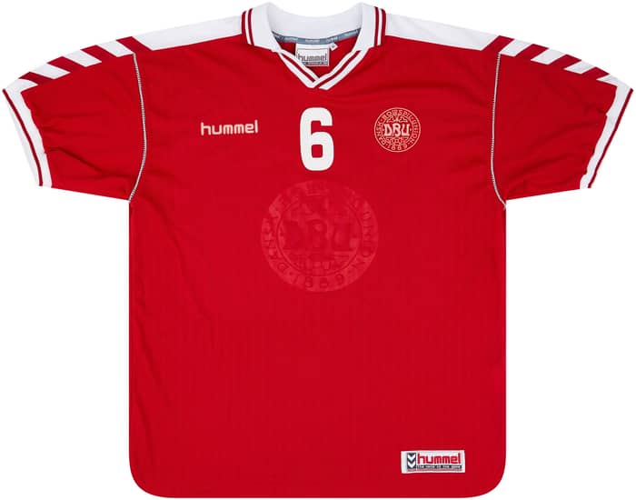 1998-99 Denmark Match Issue Home Shirt #6