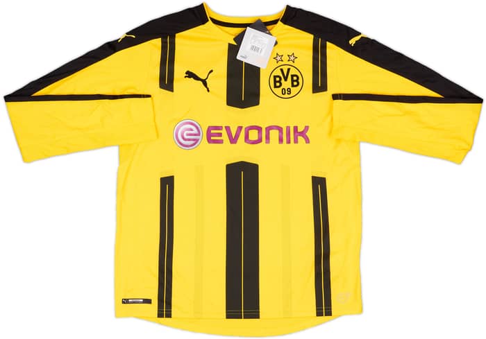 2016-17 Borussia Dortmund Home L/S Shirt Mor #9 (L.Boys)