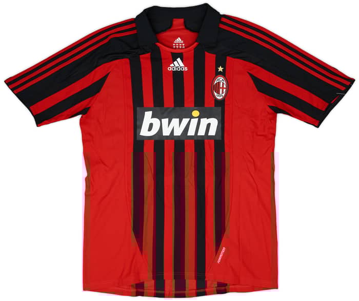 2007-08 AC Milan Player Issue Home Shirt Aubame P. #18 - 8/10 - (XL)