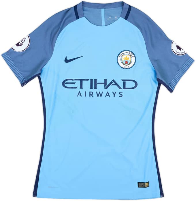 2016-17 Manchester City Match Issue Home Shirt Fernando.R #6