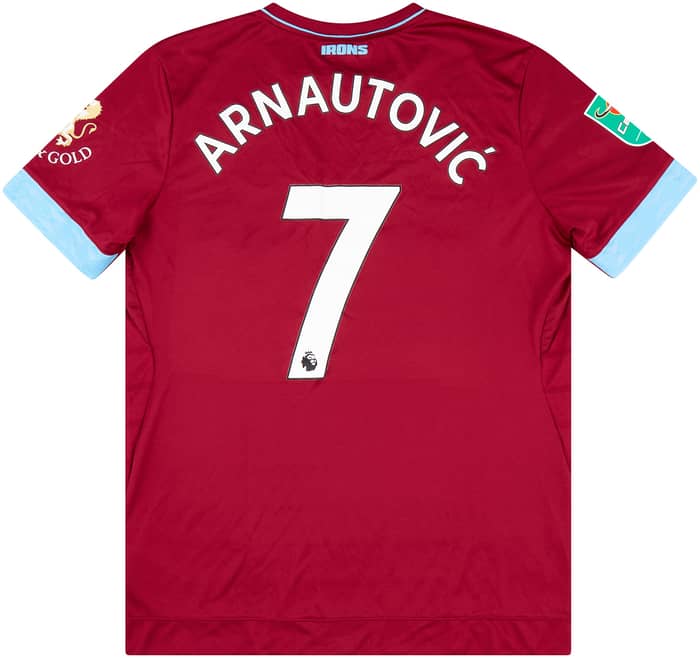 2018-19 West Ham United Match Issue Carabao Cup Home Shirt Arnautovic #7