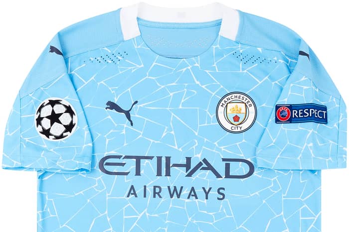 2020-21 Manchester City Champions League Home Shirt Sterling #7