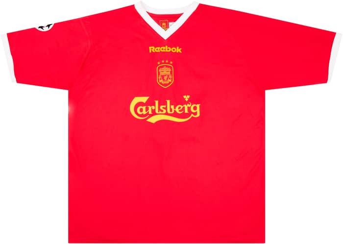 2002-03 Liverpool Match Issue Champions League Home Shirt Owen #10