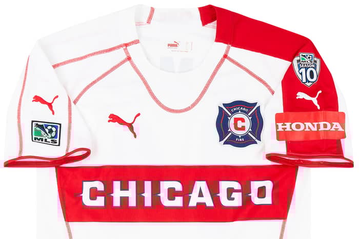 2005 Chicago Fire Match Issue Away Shirt Armas #14