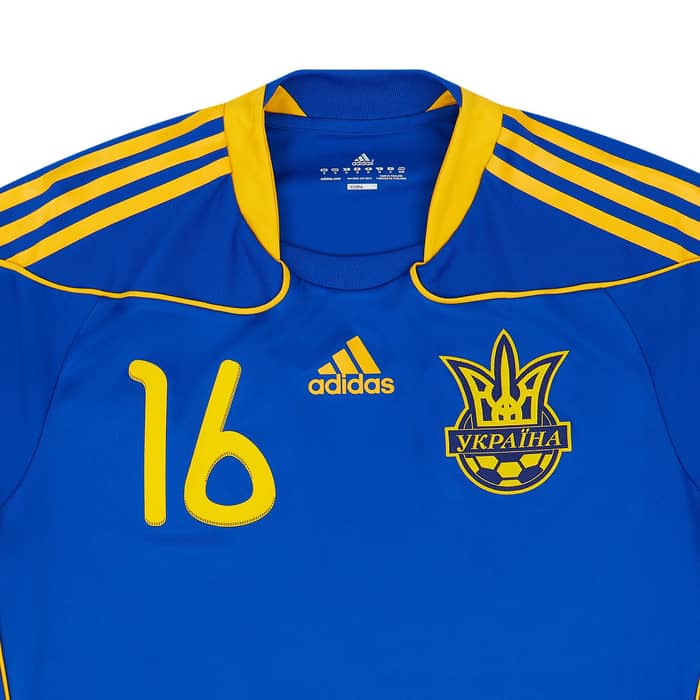 2010-11 Ukraine Match Issue Away Shirt Moroziuk #16