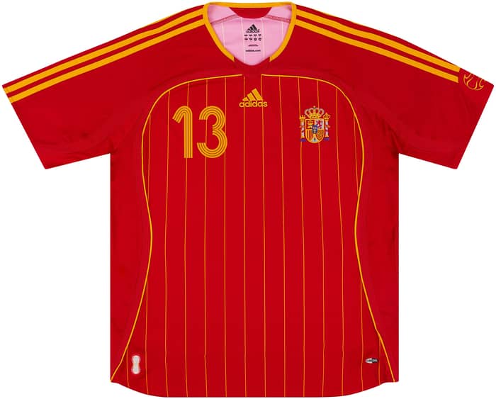 2006-08 Spain Home Shirt A.Iniesta #13