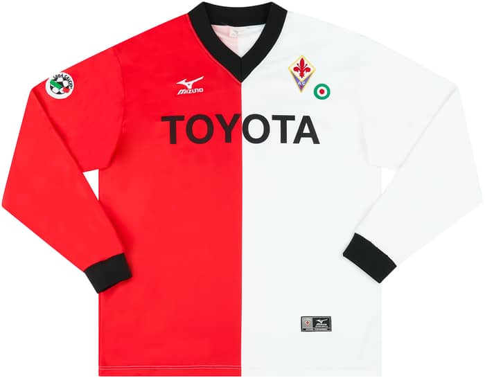 2001-02 Fiorentina Match Issue Third L/S Shirt Chiesa #20