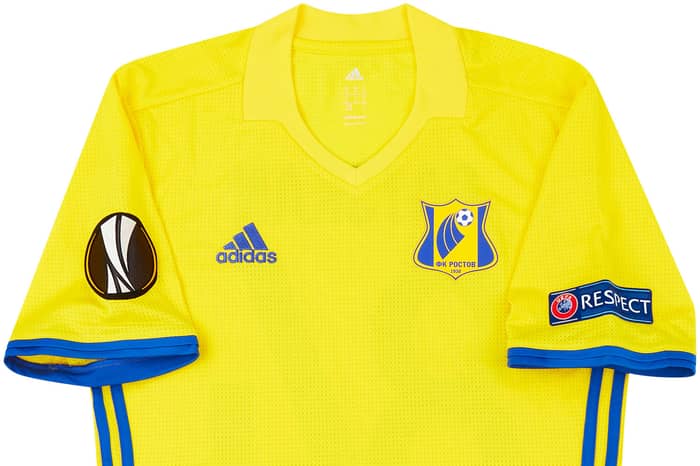 2016-17 FC Rostov Match Issue Europa League Home Shirt Gatskan #84