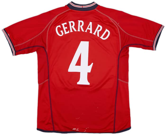 2002-04 England Away Shirt Gerrard #4 - 5/10 - (L)