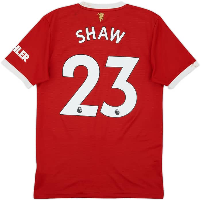 2021-22 Manchester United Home Shirt Shaw #23 - 6/10 - (S)