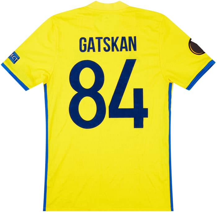 2016-17 FC Rostov Match Issue Europa League Home Shirt Gatskan #84 (v Manchester United)