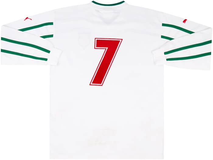 2000 Bulgaria Match Worn Home L/S Shirt #7 (Hristov) v Denmark