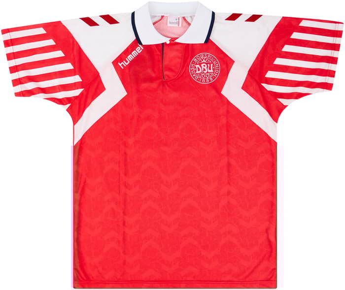 1993 Denmark Match Worn Home Shirt #6 (v USA)