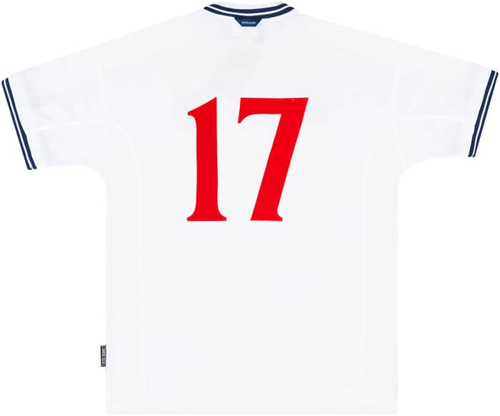 2000 England Match Issue Home Shirt #17 (Brown) v Finland
