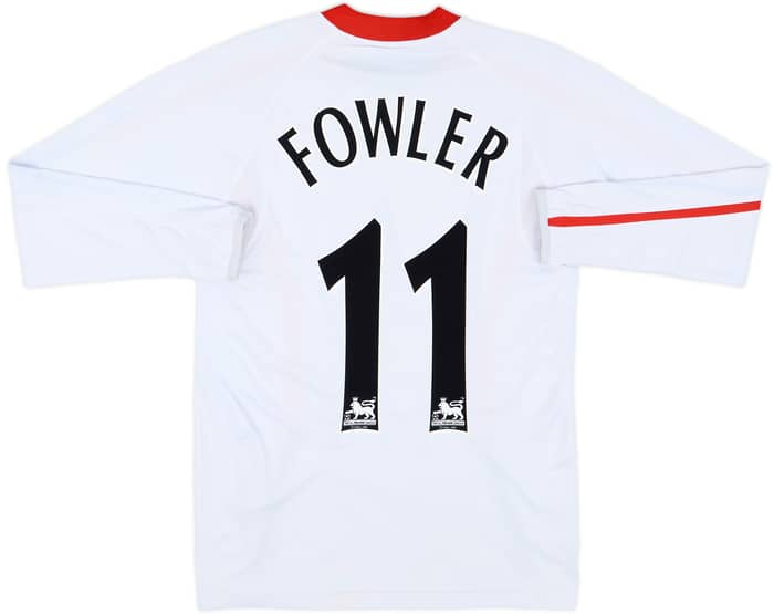 2005-06 Liverpool Away L/S Shirt Fowler #11 - 6/10 - (S)