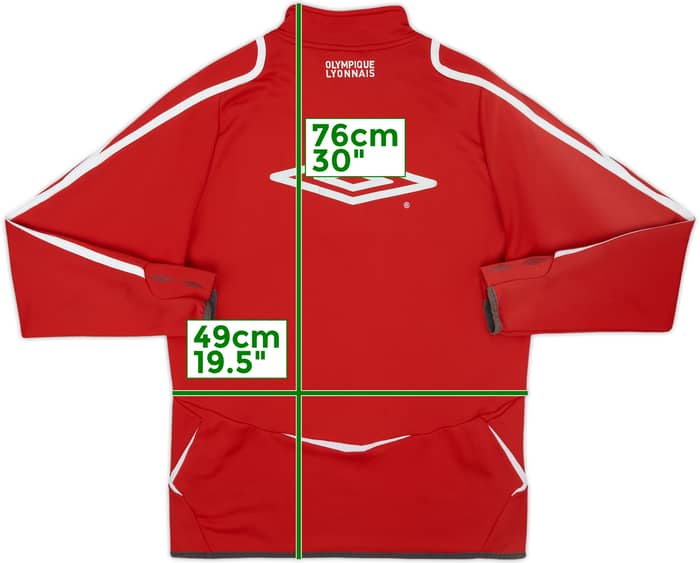 2007-08 Lyon Umbro 1/4 Zip Drill Top - 7/10 - (S)