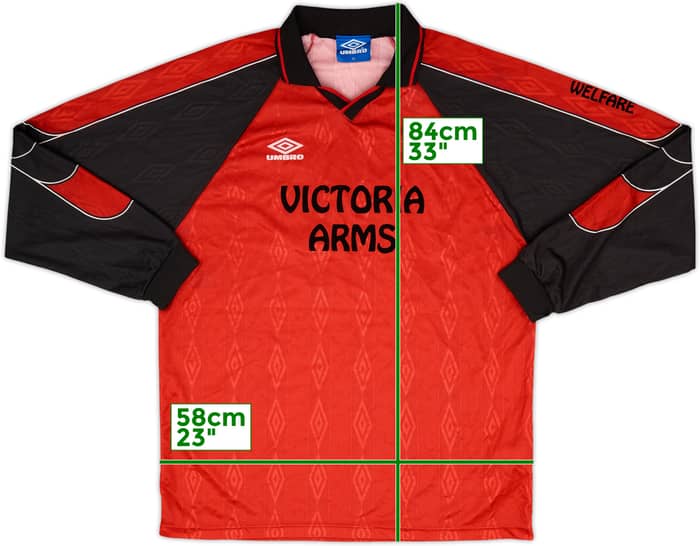 1990s Umbro Template L/S Shirt #5 - 8/10 - (XL)