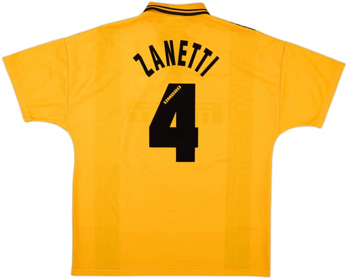Camiseta de la tercera equipación del Inter Milan 1996-97 Zanetti #4 - 10/10 - (XL)