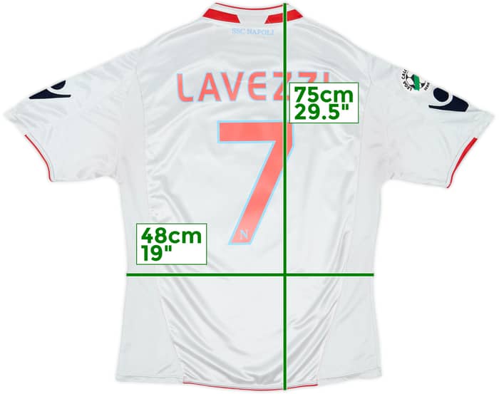 2009-10 Napoli Away Shirt Lavezzi #7 - 8/10 - (M)