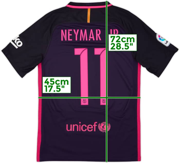 2016-17 Barcelona Away Shirt Neymar Jr #11 - 10/10 - (S)