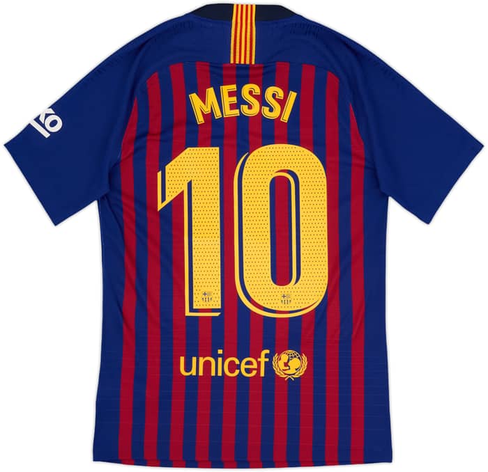 2018-19 Barcelona Authentic Home Shirt Messi #10 - 10/10 - (S)