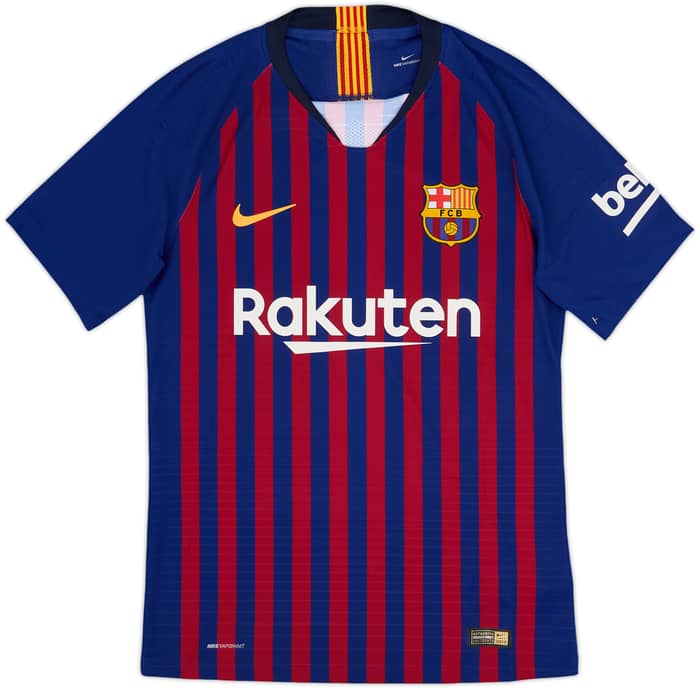 2018-19 Barcelona Authentic Home Shirt Messi #10 - 10/10 - (S)