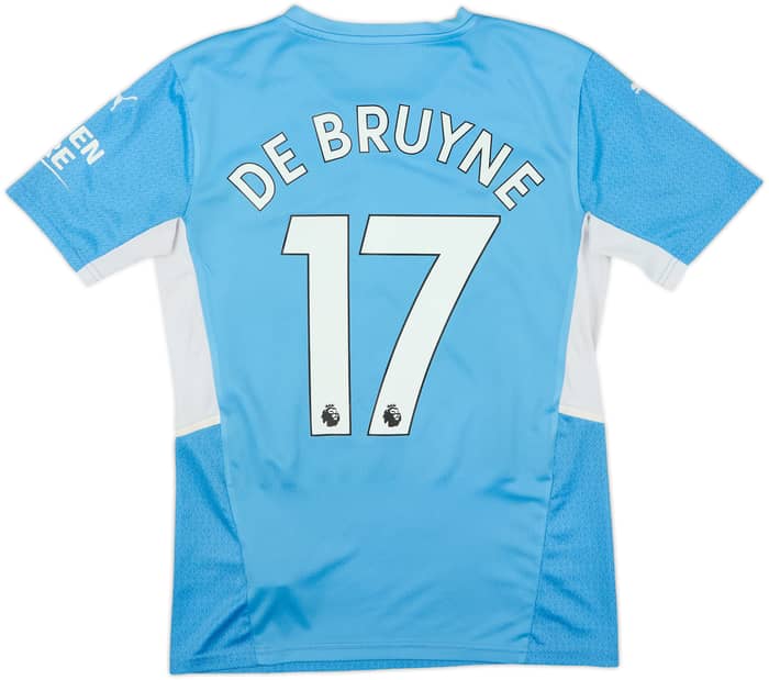 2021-22 Manchester City Home Shirt De Bruyne #17 - 6/10 - (S)