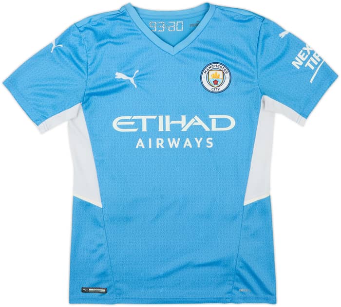 2021-22 Manchester City Home Shirt De Bruyne #17 - 6/10 - (S)