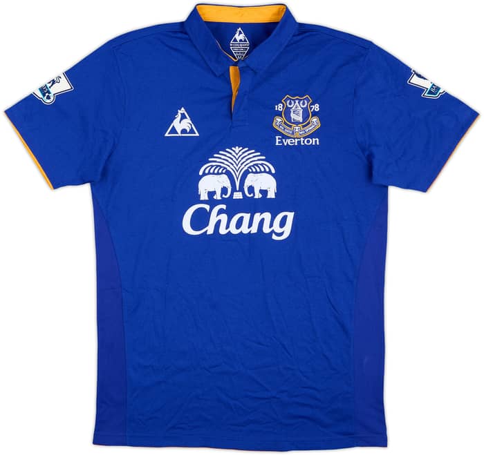 2011-12 Everton Home Shirt Baines #3 - 9/10 - (M)