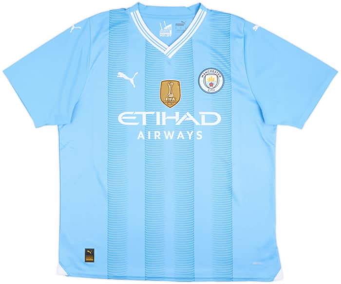 2023-24 Manchester City Home Shirt Haaland #9 - 8/10 - (XL)
