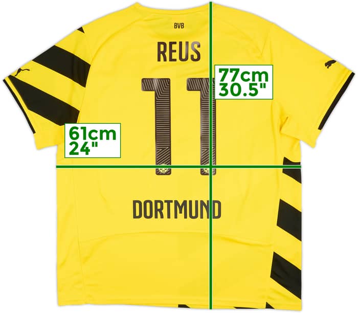Camiseta de local del Borussia Dortmund 2014-15 Reus #11 - 8/10 - (XXL)