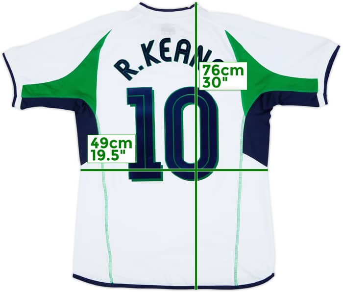 2001-02 Ireland Away Shirt R.Keane #10 - 8/10 - (L)