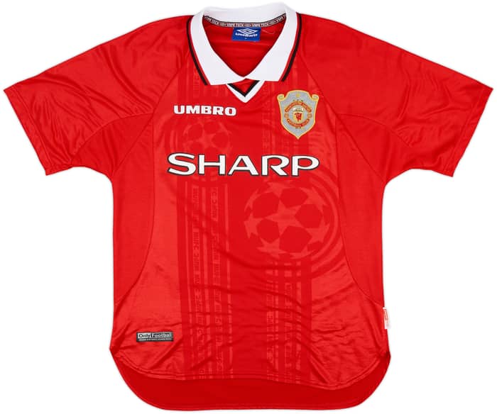 1997-00 Manchester United CL Shirt Beckham #7 - 6/10 - (M)