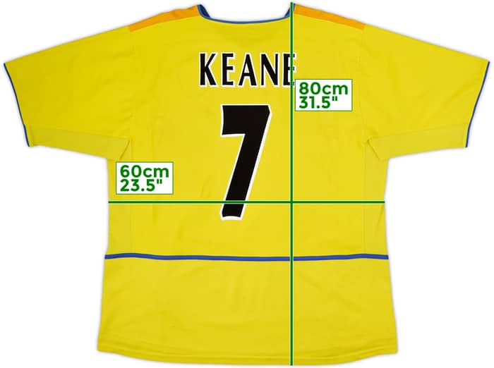2002-03 Leeds United Away Shirt Keane #7 - 7/10 - (XL)