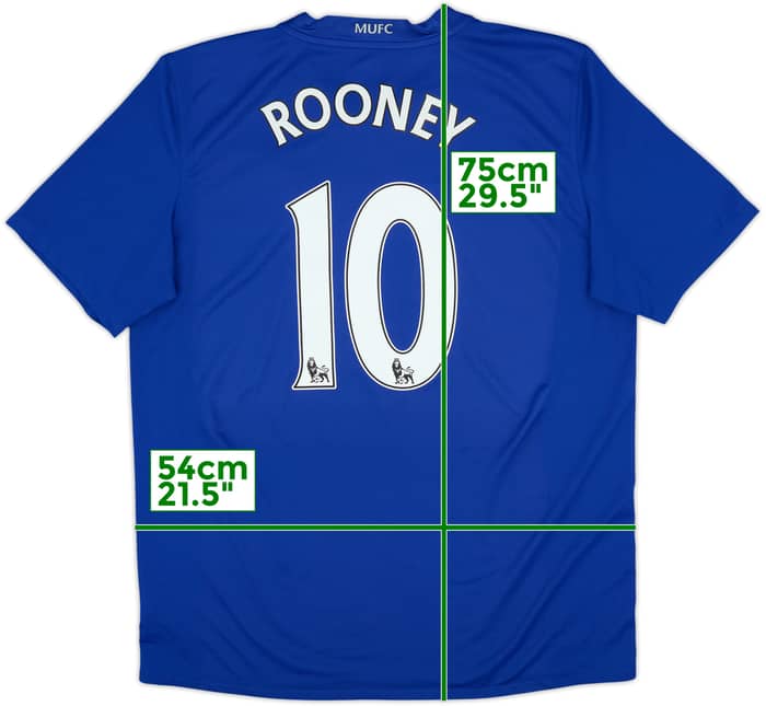 2008-09 Manchester United Third Shirt Rooney #10 - 8/10 - (L)