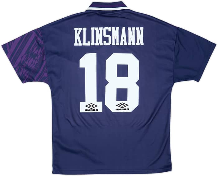 1994-95 Tottenham Away Shirt Klinsmann #18 - 9/10 - (M)