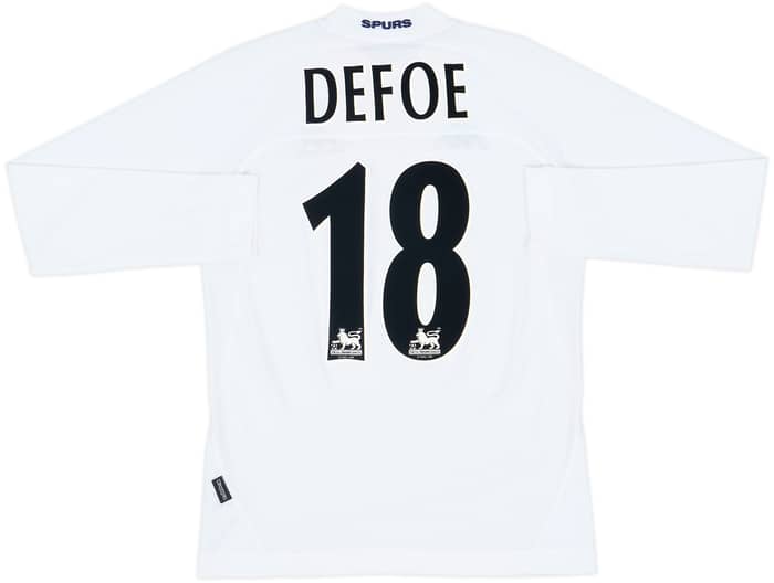 2004-05 Tottenham Home L/S Shirt Defoe #18 - 8/10 - (S)