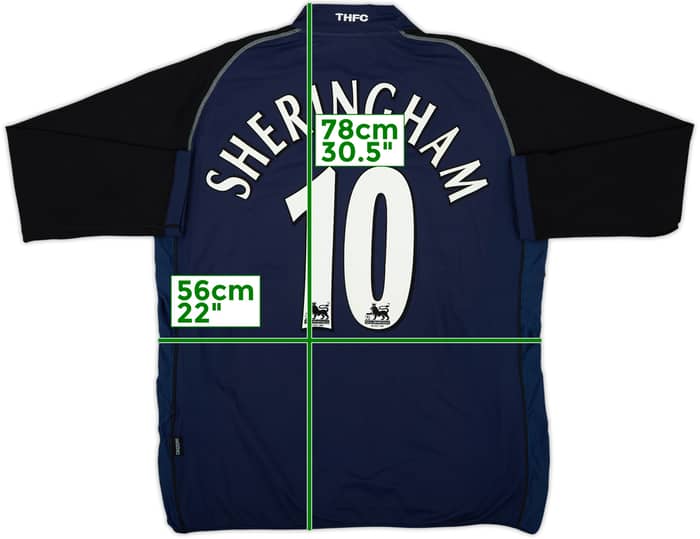 2002-03 Tottenham Away L/S Shirt Sheringham #10 - 7/10 - (XXL)