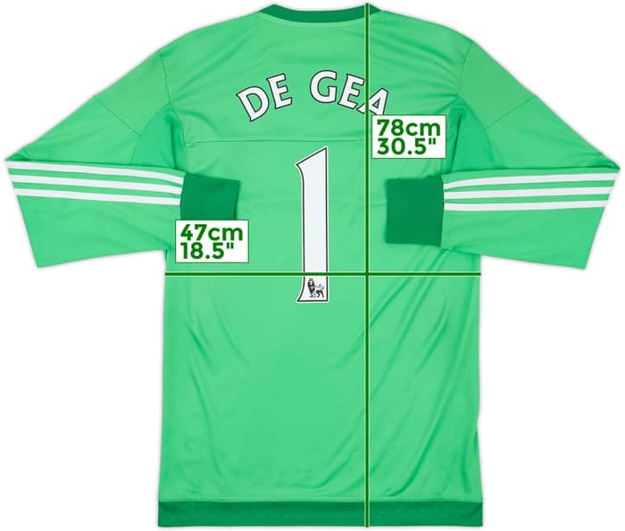 2015-16 Manchester United GK Shirt De Gea #1 - 8/10 - (S)